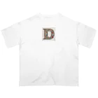 connectの幸運アルファベット　D オーバーサイズTシャツ