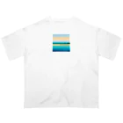 keita-sawadaのドット　プーケットの青い海 オーバーサイズTシャツ