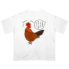 LalaHangeulのフライドチキンの日 オーバーサイズTシャツ