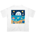 dou-douの宇宙と海の仲間たち オーバーサイズTシャツ