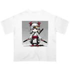 Zamurai【侍-samurai-】アートの女流Zamurai【侍女-makatachi-】ディフォルメ オーバーサイズTシャツ