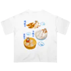 segasworksの餃子たちとトラちゃんたち オーバーサイズTシャツ