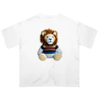 ヤマネコの編みぐるみのライオン オーバーサイズTシャツ