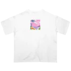 Sweet_moonLaboのHawaii　海とハイビスカス Oversized T-Shirt