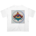 Persona MoMのオレンジの第3のeye オーバーサイズTシャツ