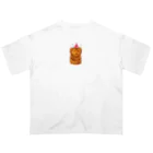 segasworksのトガリネズミとトンガリ帽子（サンタ帽） Oversized T-Shirt