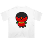 いんこ屋堂のヨダレカケズグロインコ オーバーサイズTシャツ