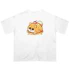 MELTPIAの溶けたポメラニアンくん オーバーサイズTシャツ