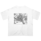 Fred HorstmanのMap of Oxford.  オックスフォード の 地図。 Oversized T-Shirt