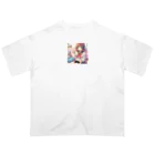 luckyTigerのゲーム女子 Oversized T-Shirt