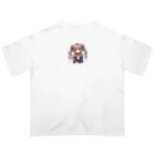 luckyTigerの可愛い女子 Oversized T-Shirt