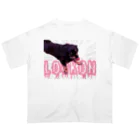 Kibi。(きびまる)のロックオンワル顔 PINK Oversized T-Shirt