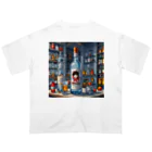 Tokyo_lofi_artのTokyo Lofi club - vodka オーバーサイズTシャツ