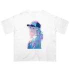 yanagi029の帽子女子 Oversized T-Shirt