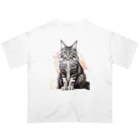 24Nyanのmainecoon-2 オーバーサイズTシャツ