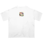 Heart-Heartの蝶達の舞 オーバーサイズTシャツ