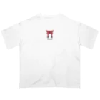 Mikazuki Designのかわいい　鳥居ロゴ　オリジナルグッズ Oversized T-Shirt