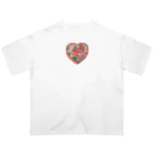 HeartyTimeのハート紅型 オーバーサイズTシャツ