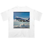 あかいはちのフィリピンの旅客機 Oversized T-Shirt