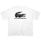 ファンシーTシャツ屋のトライバルクロコダイル Oversized T-Shirt