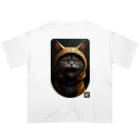 B3Storeの02.ねこ騎士／ねこルシエ（NekoLucier） Oversized T-Shirt