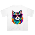 629_CAT_ARTのグラカラキャット2 Oversized T-Shirt