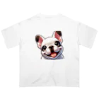 しらたまのニコニコしらちゃん オーバーサイズTシャツ