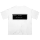 NEW.Retoroの『There is no reply. It's just a corpse.』白ロゴ Oversized T-Shirt