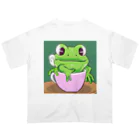 Louvreのかわいい蛙くん オーバーサイズTシャツ