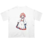 kawaii女の子専門ショップのかわいい田舎の女の子 オーバーサイズTシャツ