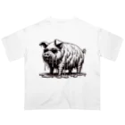 momonouchi-の溶けちゃう豚 Oversized T-Shirt