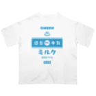 kg_shopの温泉♨牛乳『ミルク』 オーバーサイズTシャツ