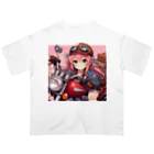 ライダーズのバイク女子　ばくおん!!系 Oversized T-Shirt