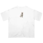 kiryu-mai創造設計の白猫ちゃん Oversized T-Shirt