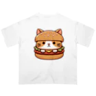 ゆるきゃら製作所の猫バーガー オーバーサイズTシャツ