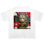 55kentanの吾輩は猫だんべな オーバーサイズTシャツ