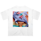 yumiceのice meets オリガミイルカ Oversized T-Shirt