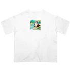 yumiceのice meets オリガミカワウソ Oversized T-Shirt