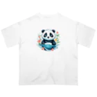 waterpandaの水中のパンダ オーバーサイズTシャツ