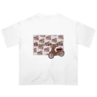 夜彩　-yasai-のsweets cab / chocolatecake オーバーサイズTシャツ