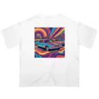 ぽりぽりのお店のサイケデリックCAR Oversized T-Shirt