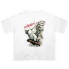 meow-meowの羽ばたくコカトゥー(キバタン) オーバーサイズTシャツ