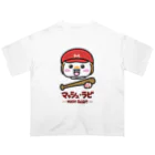 マッシュ・ラビのマッシュ・ラビ(赤・野球) Oversized T-Shirt