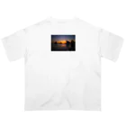 Be the Sunshineのフィリピンボラカイ島夕陽ヨット海 Oversized T-Shirt