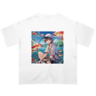 chillfishingの釣りガール爆釣！ オーバーサイズTシャツ