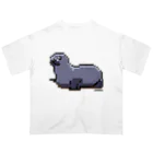 .ANIMALのドットアザラシ　すなあそび ver  オーバーサイズTシャツ