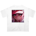 ぶーたんの熱血少女の燃える情熱 オーバーサイズTシャツ