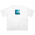 Lovers-chapelのサーファーと海 オーバーサイズTシャツ