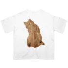 BUNMOMIのへそ天ねこシルエット Oversized T-Shirt