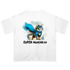 猫武者(NekoMusya)のSUPER MANCHKIN 参上！ オーバーサイズTシャツ